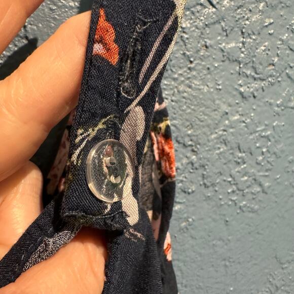 Xhiliration size small floral sundress Cutouts Pretty Cottage Boho Mini Micro - Picture 9 of 9